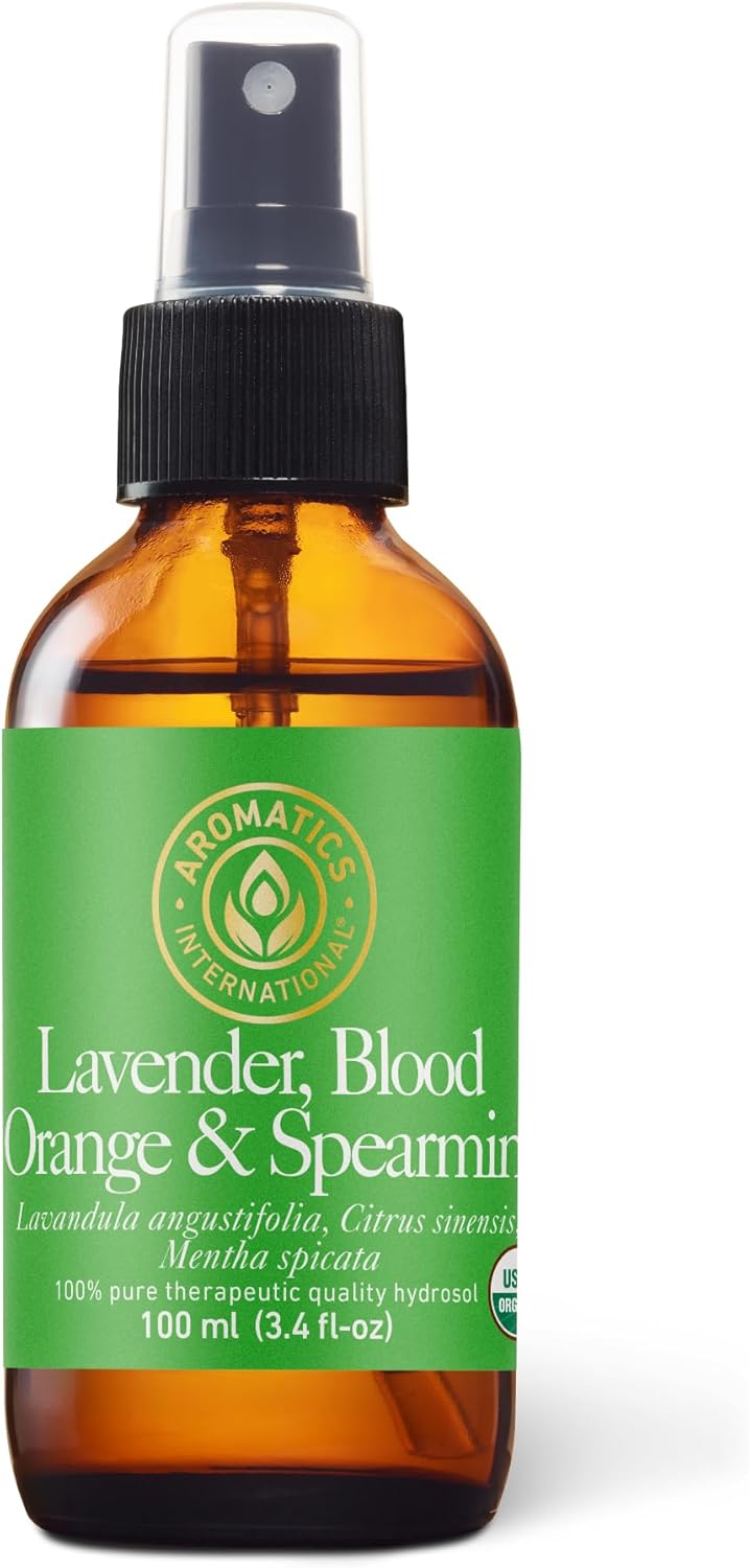 Aromatics International Lavender Blood Orange & Spearmint Hydrosol 100ml | Aromatic Blend Mist for Refreshing Spaces