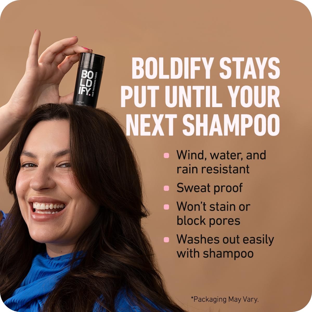 BOLDIFY Hair Fibers (12g) - Fill In Thinning and Fine Hair for an Instantly Fuller, Thicker Look - 14 Shades for Women & Men - Auburn