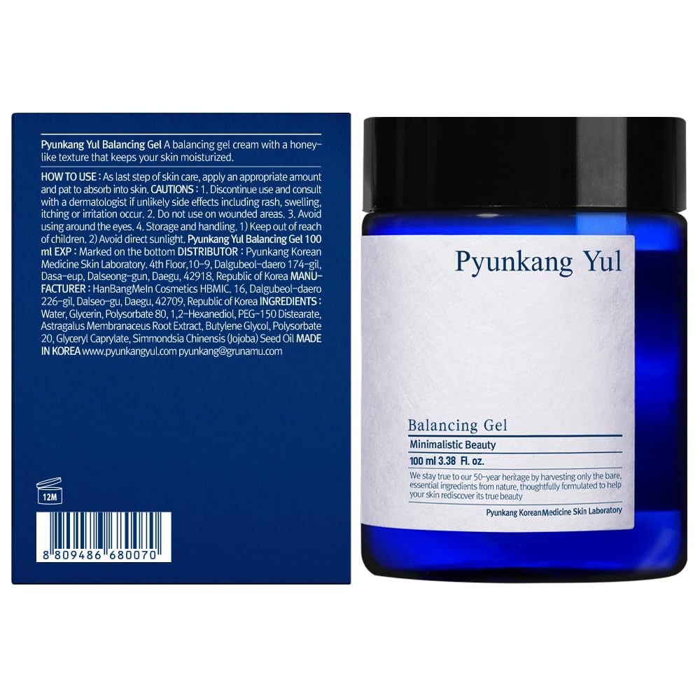 Pyunkang Yul Balancing Gel - Daily Face Moisturizer for Women - Facial Skin Care Products for Dry and Combination Skin - Highly enriched Texture Preventing Moisture and Nutrition loss - 3.3 Fl. Oz.…