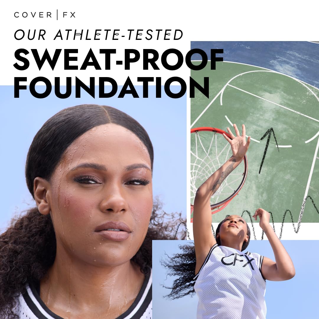 COVER FX Total Cover Cream Foundation - Shade T3 - Buildable Coverage - Natural Finish - Oil-Free - Sweat-Proof