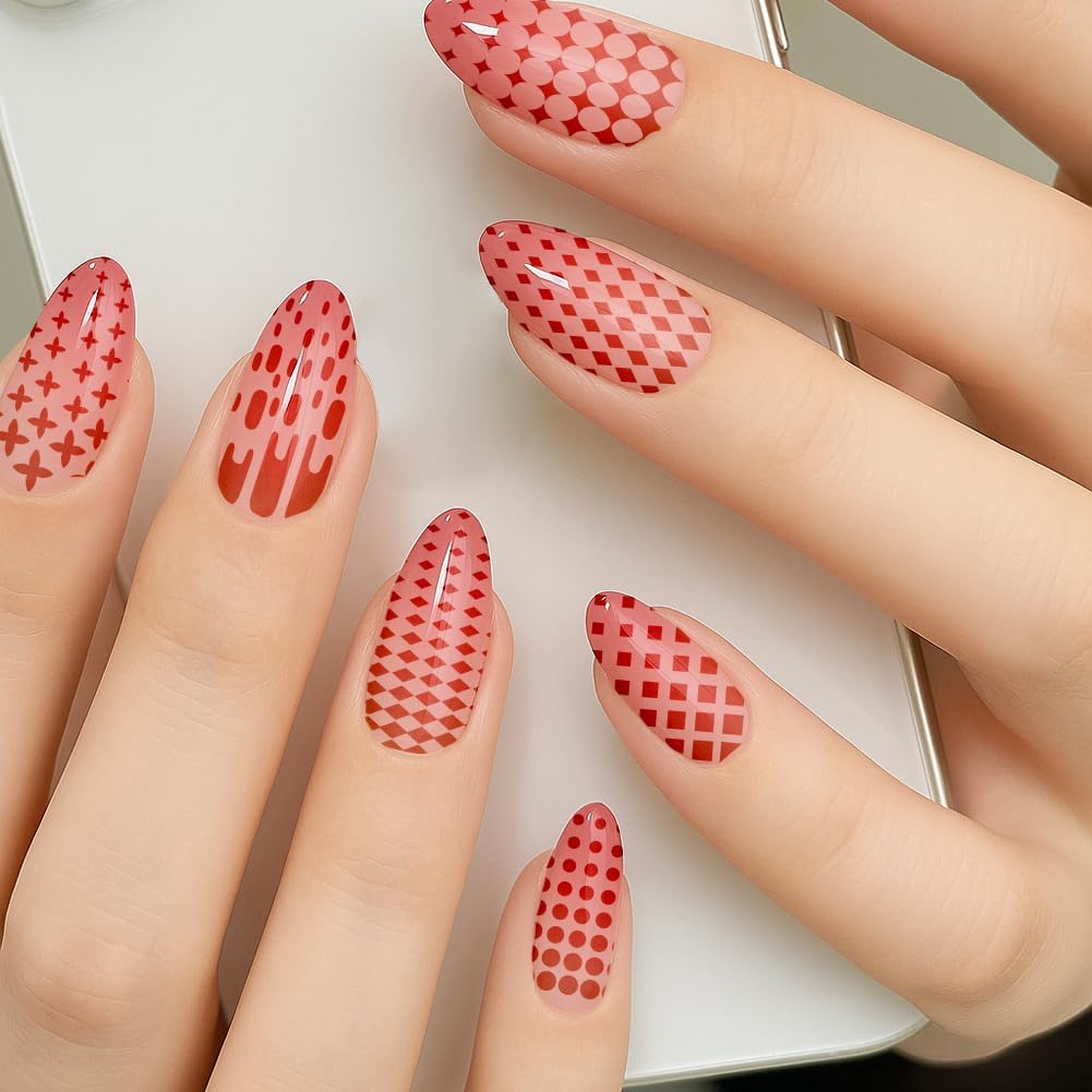 PH PandaHall 9pcs Marble Texture Nail Stamping Plates Line Graffiti Nail Art Designs Gradient Pattern Manicure Art Templates with Stamper and Scraper for Women DIY Manicures Salon Printing