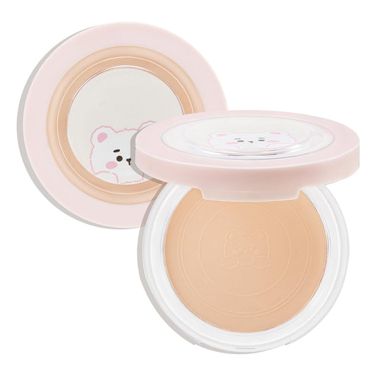 Boobeen Oil Control Matte Setting Powder Translucent Face Setting Foundation Powder, Poreless Finishing Powder, Lightweight&Long Lasting, Compact Pressed Makeup Powder for Soft Focus Effect