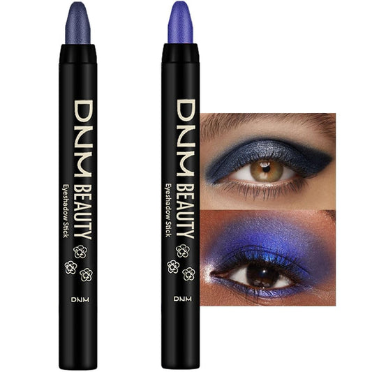 evpct 2Pcs Cream Eyeshadow Sticks Set for Eyes Waterproof, Midnight Blue Shimmer & Blue Shimmer Matte Eye shadow Stick Pencil Pen Bulk sombras en crema para ojos 31+32