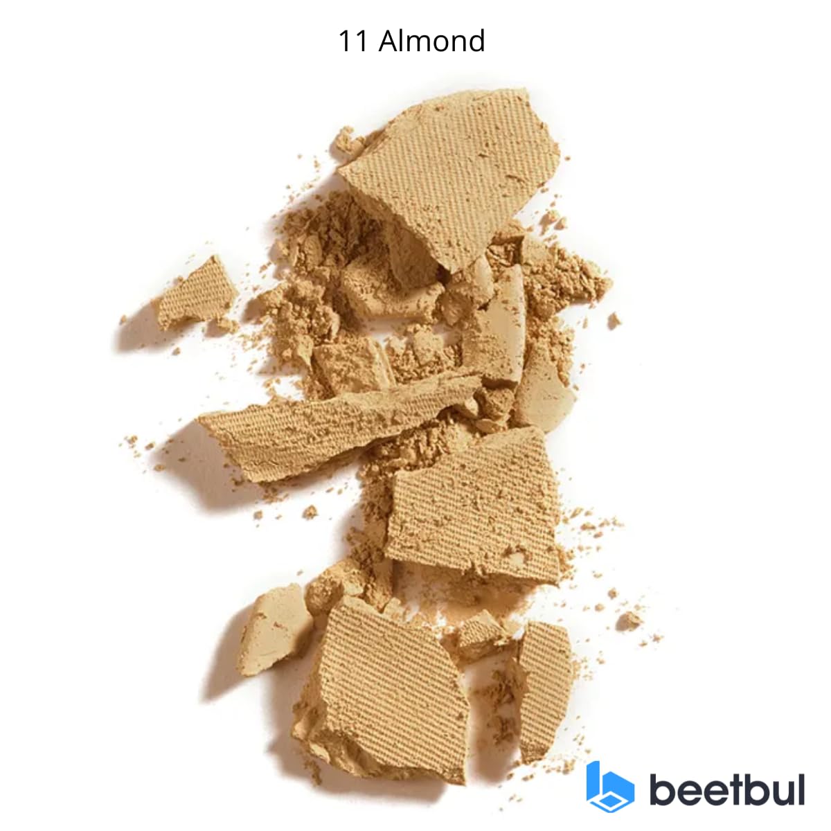 Beetbul Makeup & Exfoliation Kit - Bissú Compact Powder + 1 Medium Velvet Puff + 2 Finger Puffs + 1 Facial Exfoliating Sponge (11 Almond, One Size)