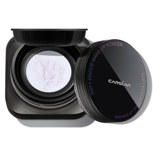 Soft Focus Loose Setting Powder, Waterproof, Matte, Oil Control, Shine Free, Talc-Free Face Powder Makeup, 24H Longwear Finishing Powder, 03 Light Purple