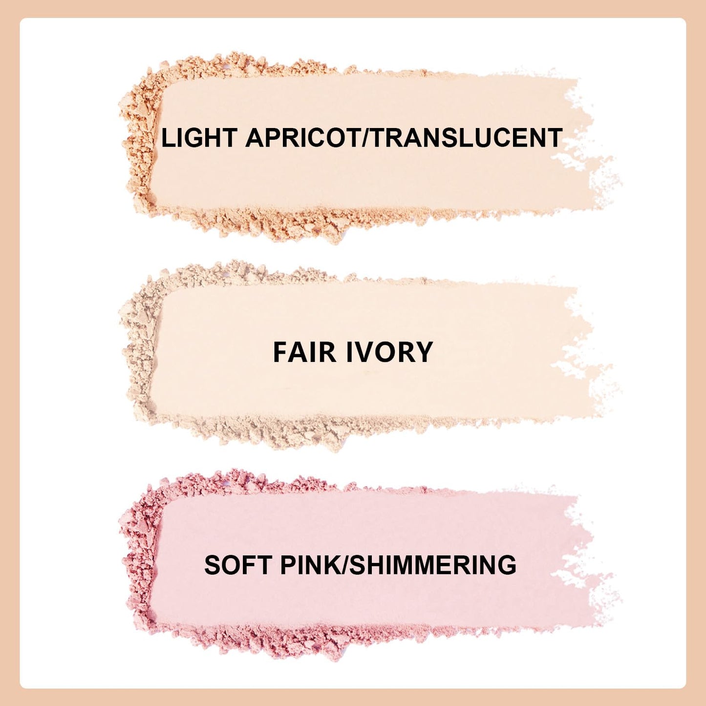 Setting Powder Lightweight Loose Powder Finishing Powder Long-Lasting Face Powder Waterproof with Soft Mushroom Powder Puff & Mirror, Matte Finish (Fair Ivory)-3 Boxes