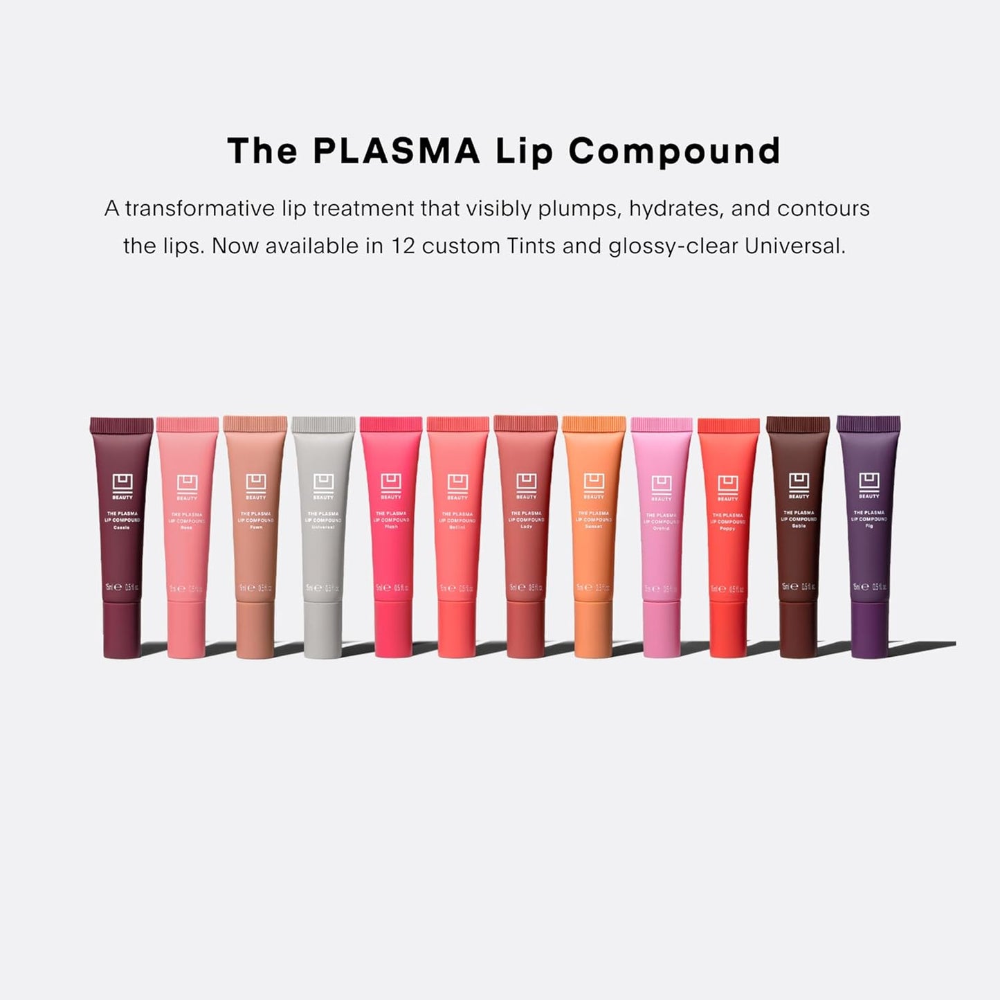 U Beauty The PLASMA Tinted Lip Compound - Anti-Aging & Anti-Wrinkle Lip Gloss, Hyaluronic Acid, Shea Butter & Peptides for Hydration & Plumping, Orchid - 15 mL