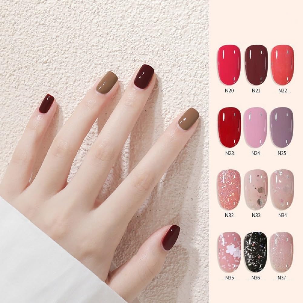 Nail Polish set - Nail Lacquer Quick Dry, Full Size, Vibrant, Colorful, Trendy, Glitter, Glossy, Metallic, Matte Nail Art Nail Shades (N29 carbon black, 52g)