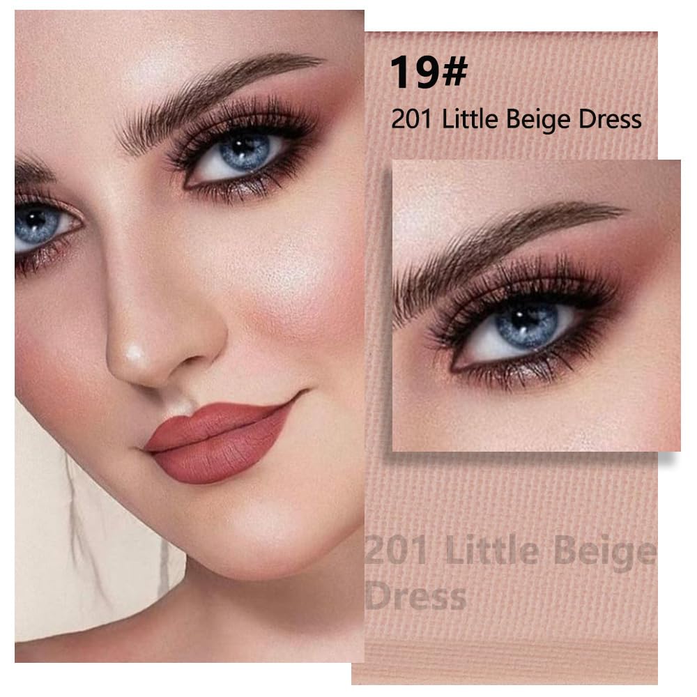 Light Smoked Beige Matte Single Eyeshadow Makeup Palette - Natural Single Matte Eye Shades | Creamy Pressed Powder for Easy Blending | Mini Travel Palette for Women | Everyday Eyeshadow Makeup