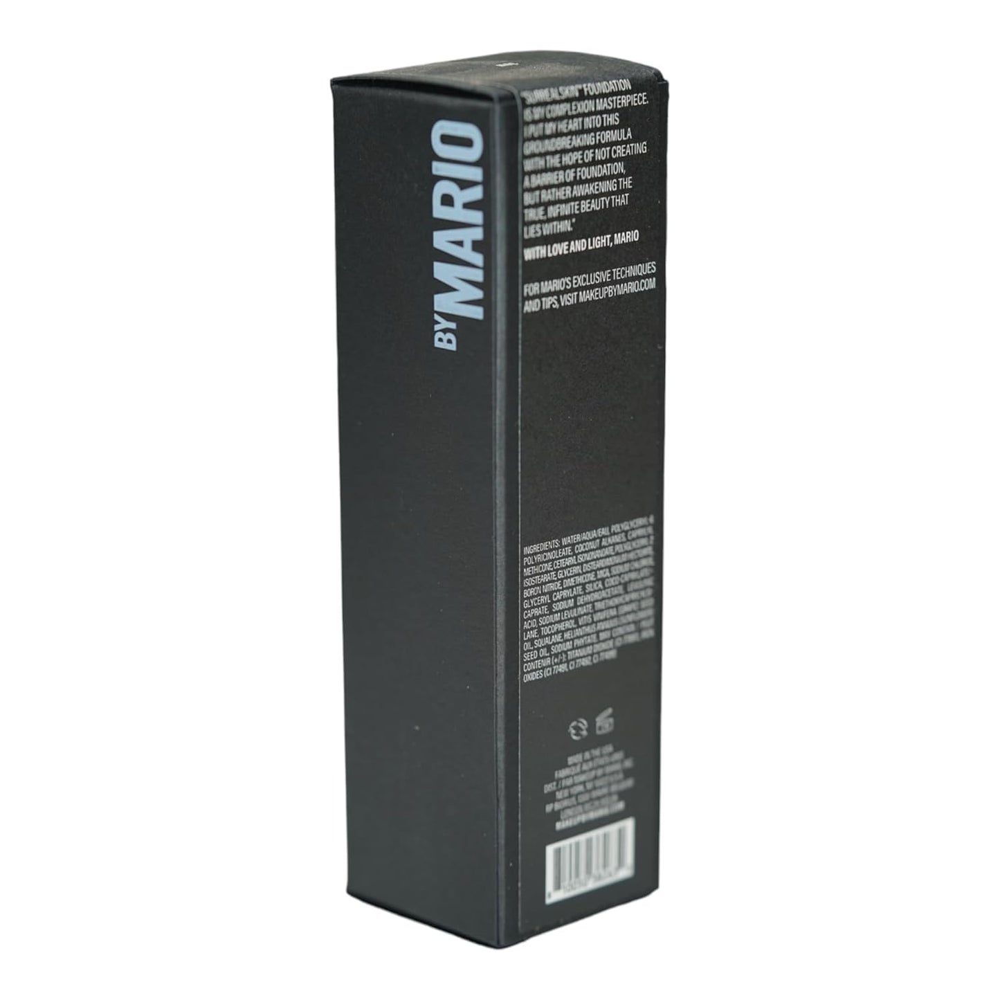 MAKEUP BY MARIO SurrealSkin Liquid Foundation, Liquid Formula, Vegan, Long-wearing coverage, Hydrating, Natural Finish, Size 30 mL (30W - dark deep with warm undertone)