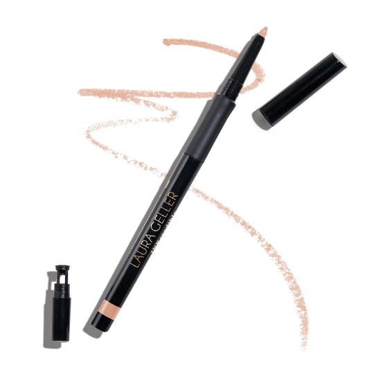 LAURA GELLER NEW YORK INKcredible Gel Eyeliner - Beige to Beige - Waterproof Smudge-proof Eyeliner Pencil - Built in Sharpener