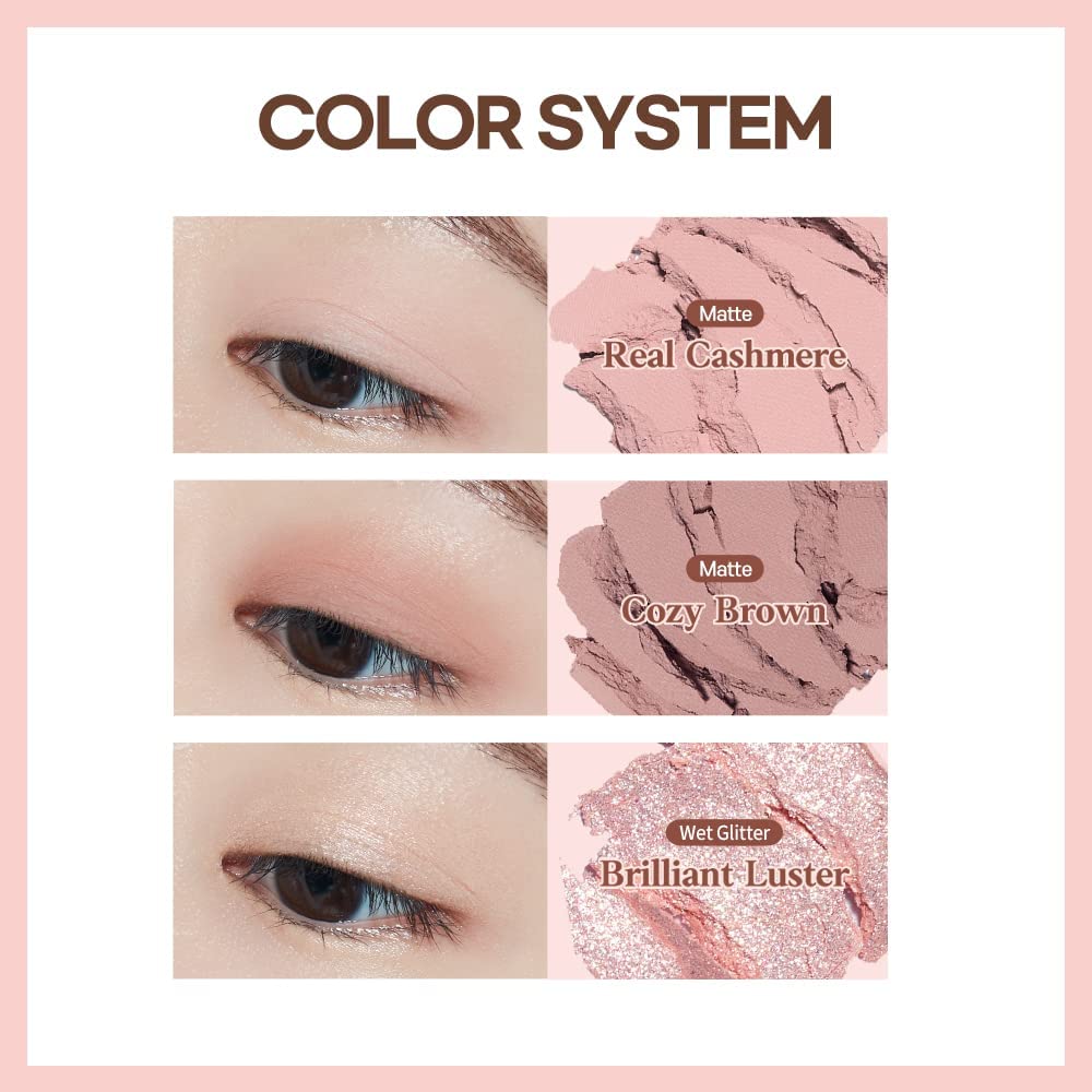 ETUDE Play Tone Eyepalette #Cashmere mauve | From Eye To Cheeks | Palette With Easy Color Matching For All | Various Texture From Sheer Matte To Wet Glitters | K-beauty