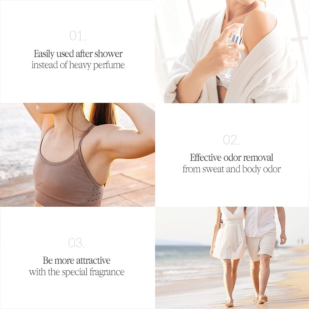 Bouquet Garni Hair & Body Mist White Musk Fragrance - Long-lasting Moisture & Fragrance, Mist for Women, Low Irritation (Containing Vitamin E, Citrus Acid) - 4.9 oz