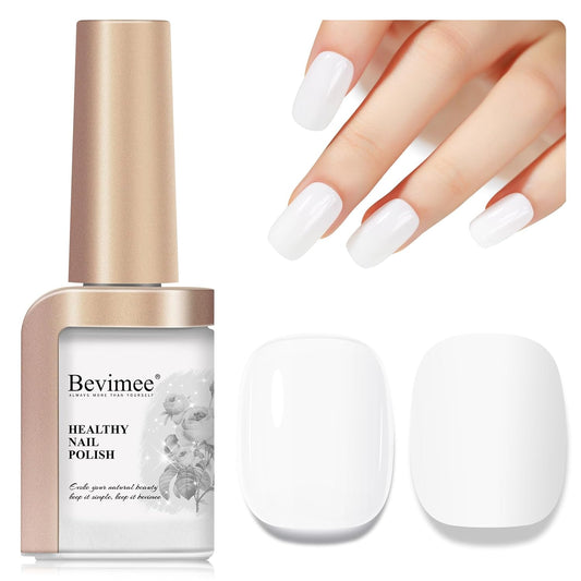 Nail Polish Milky White, Air Quick Dry Nail Lacquer Sheer Color, Regular Fast Drying Fingernail Polish Bulk Non Gel Long-Lasting DIY Salon Gift For Women