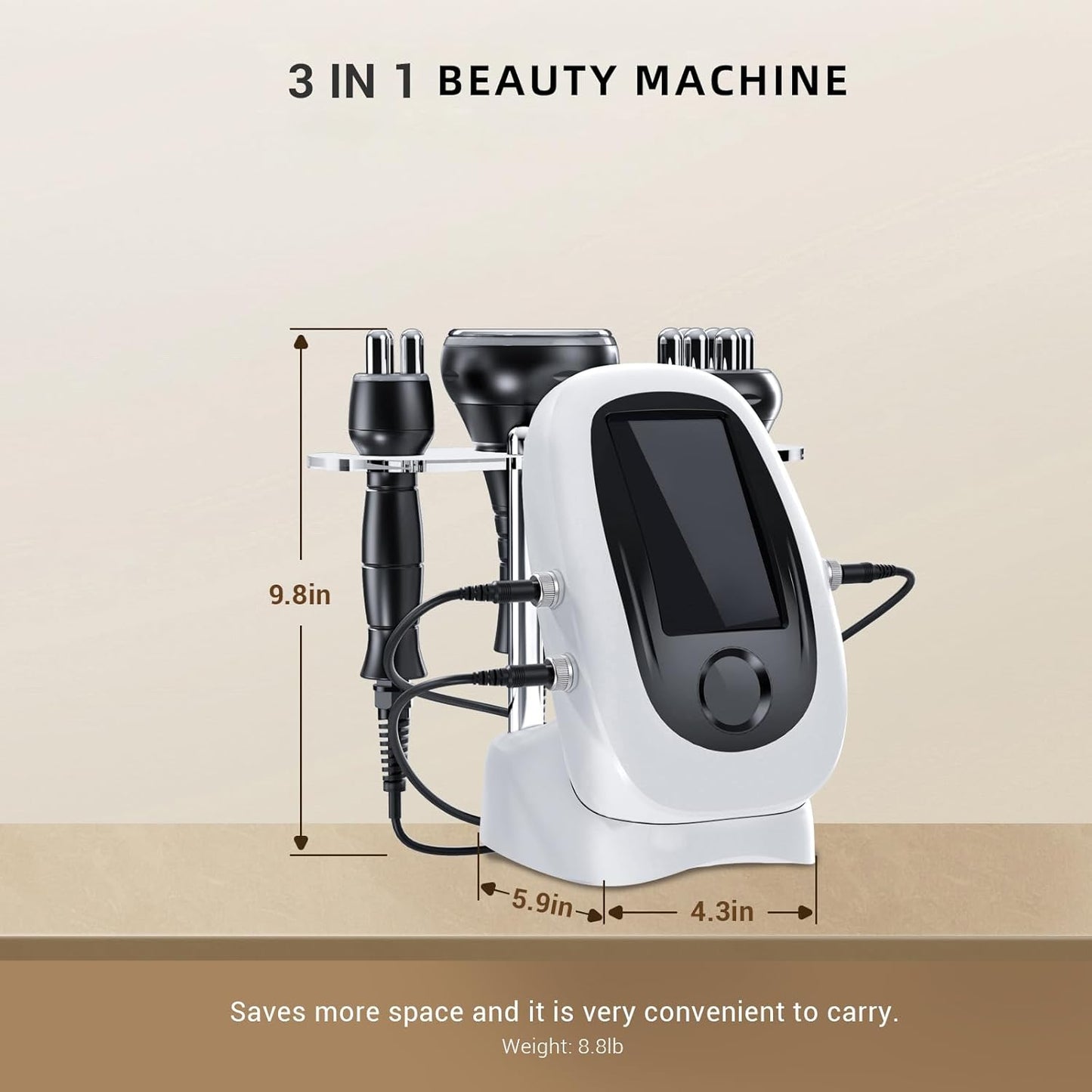 MZONG Non - Wireless RF Skin Rejuvenator - LED Light Combo for Face & Body Wrinkle Reduction