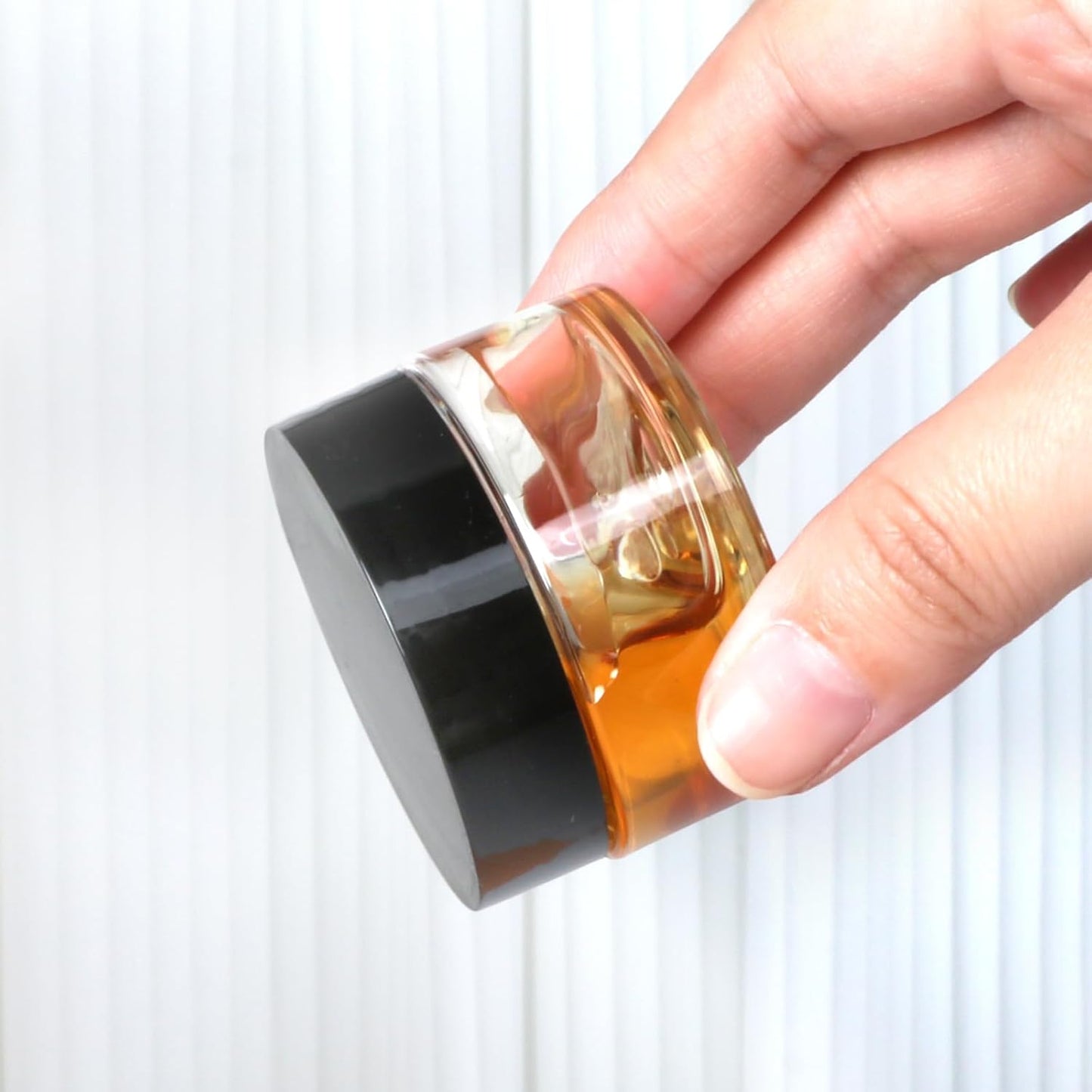 8 Pack 1oz Plastic Containers with Lids, Jars with Lids, Great for storing,lip balms, creams, ointments, cosmetics, samples