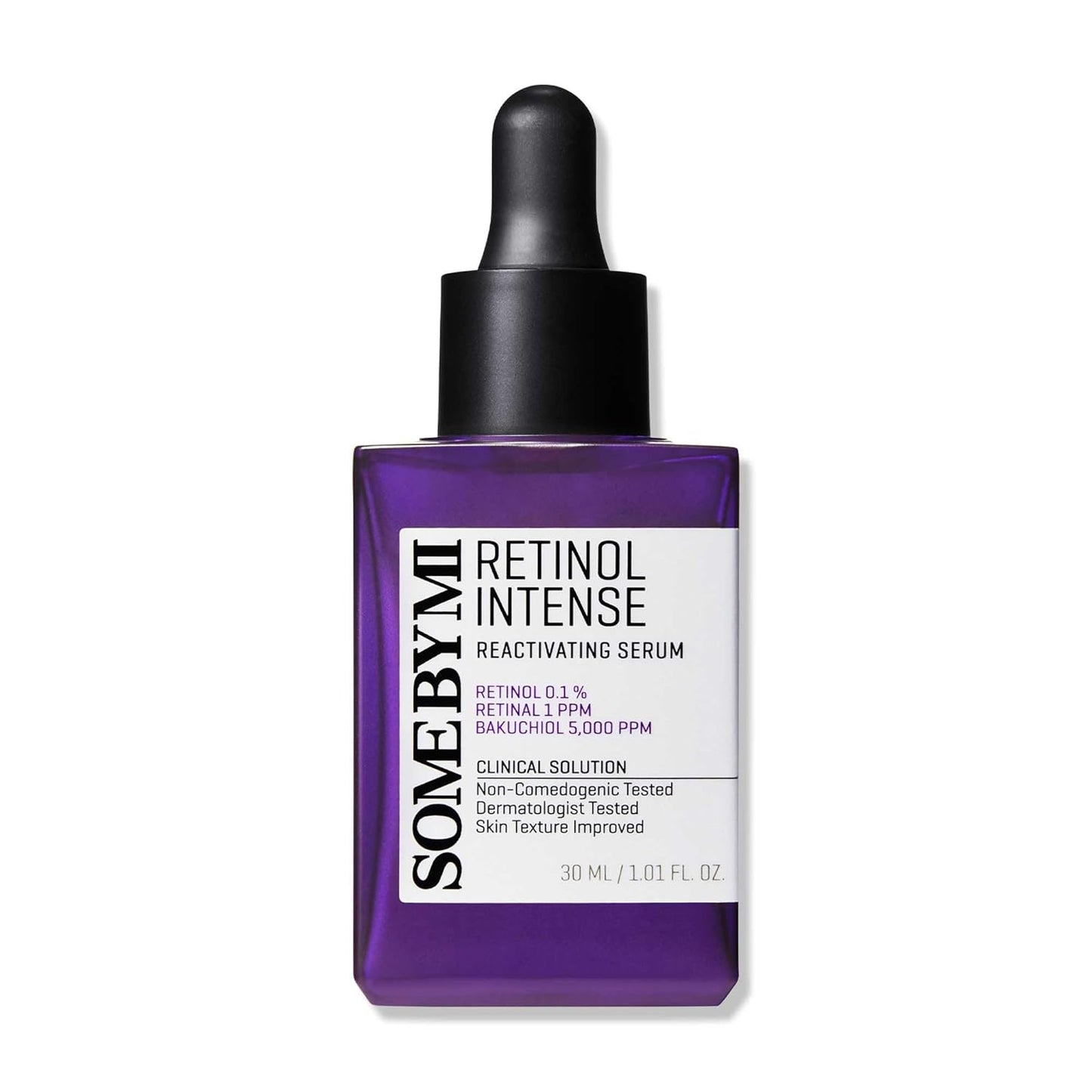 SOME BY MI Retinol Intense Reactivating Serum – 1.01oz, 30ml – Korean Bakuchiol Retinol Serum for Face Firming – Improves Signs of Aging, Minimizes Pore Size & Refines Skin Texture – Korean Skin Care