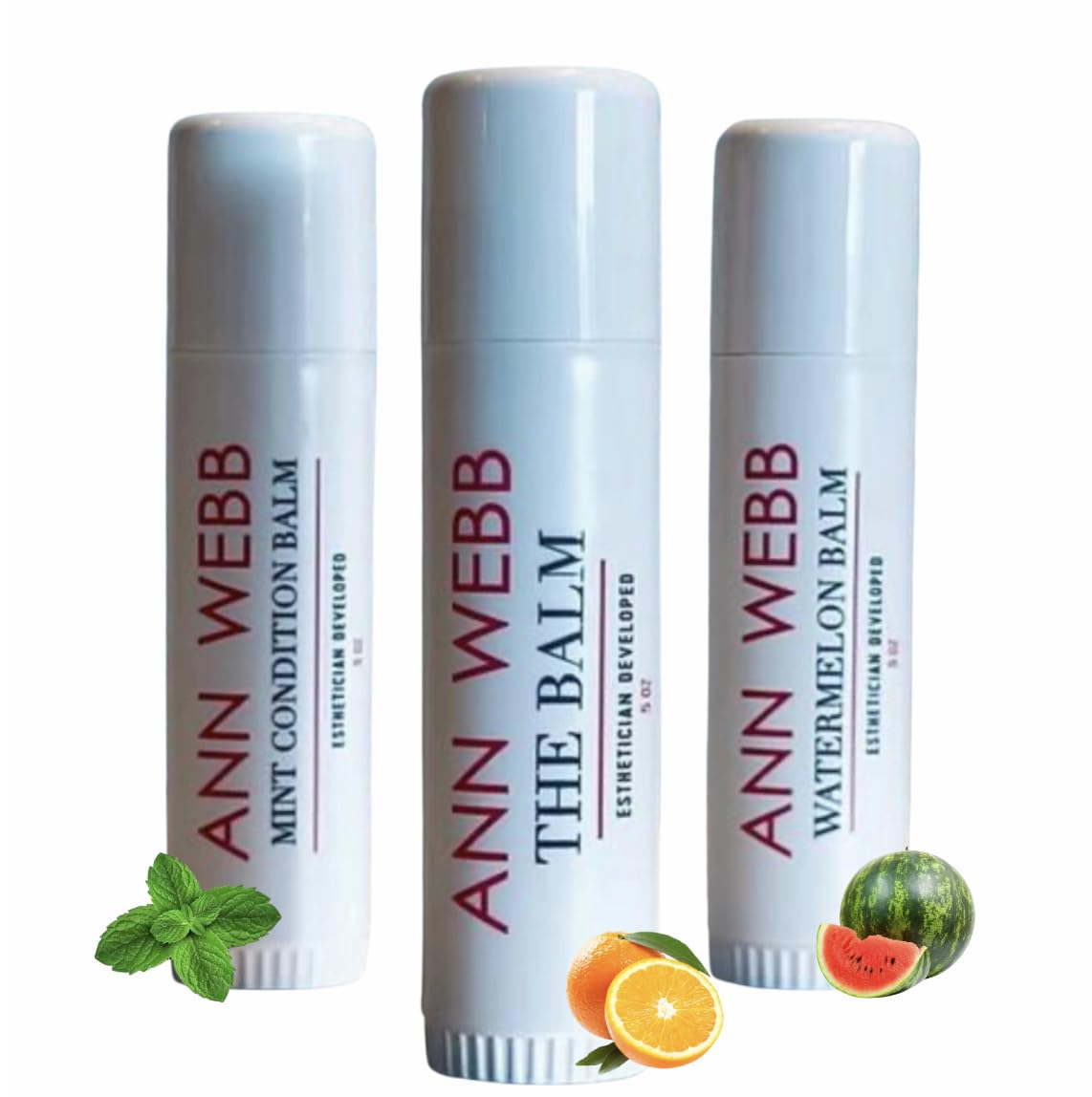 Balm Lip Moisturizer for Dry Lip Care - Organic Lip Balm for Chapped Lips - Anti-aging - UV protecting Lip Repair for Hydrating Lips Oversized - Best Balm - Mint Balm .5oz.