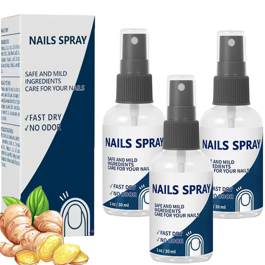 Nail Strengthener Spray for Stronger Nails | Quick-Dry Moisturizer with Lavender & Tea Tree Oils | Non-Greasy Formula to Prevent Brittleness | Unisex Care for Hands & Feet - 1 Fl Oz (3)