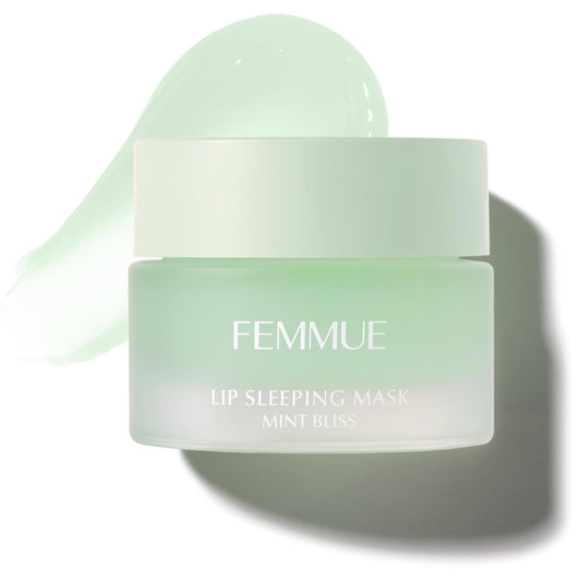 Lip Sleeping Mask (Mint Bliss) | Overnight Hydrating Lip Treatment | Plumping & Softening | With Eucalyptus and Squalane to Soften Dry, Chapped Lips