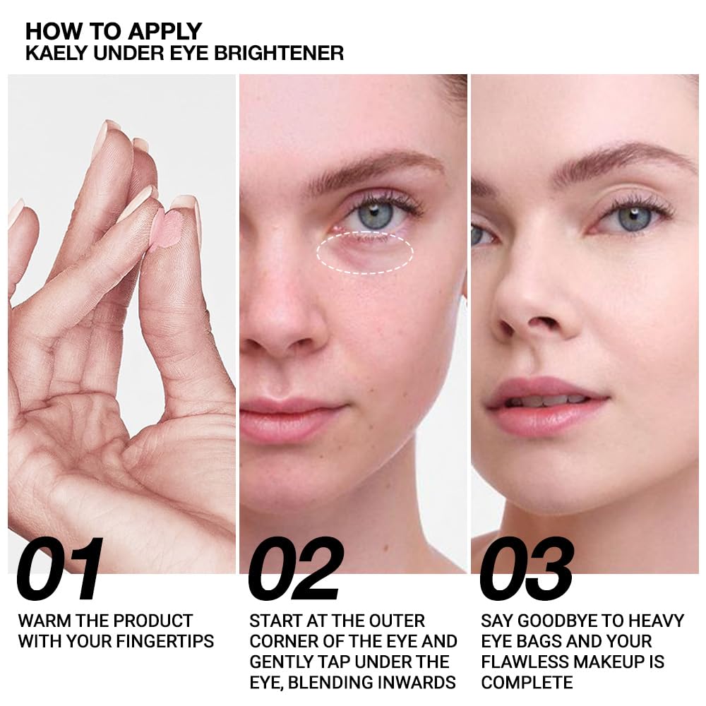 evpct 2Pcs under Eye Brightener, Nourishing Luminous under Eye Concealer Color Corrector for Dark Circles, Waterproof Naturactor Concealer Pot make up for face Eye Ring corrector de ojeras, 01# & 06#