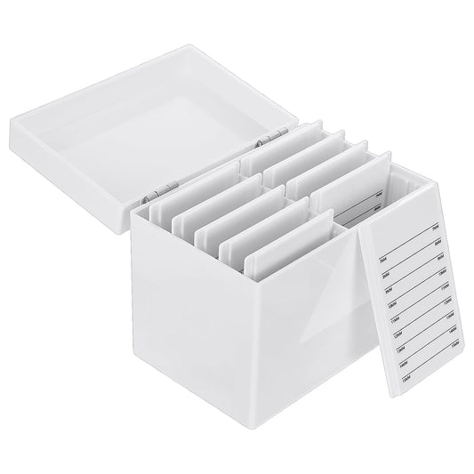 Acrylic Eyelash Storage Box, 10 Layers False Eyelashes Glue Pallet Holder Display Grafting Eye lashes Extension Close-Packed Display with 10 Pallets Makeup Organizer