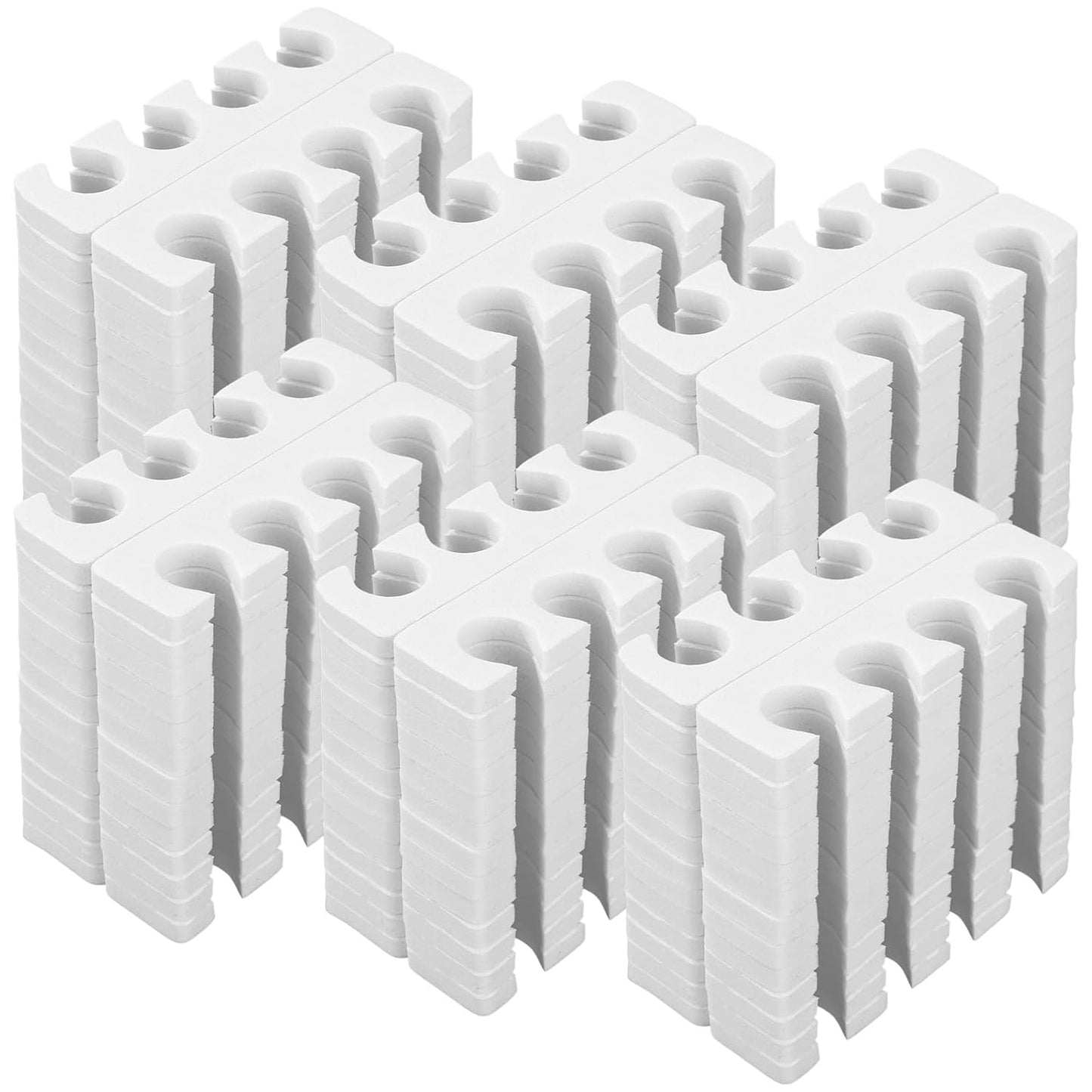 LemonRoad 300 Pcs (150 Pairs) Sponge Toe Separator Pedicure Finger Separator Tool Toe Divider Spacer Soft for Polishing Pedicure Manicure Coating Gel Painting Nail Beauty Accessory (White)