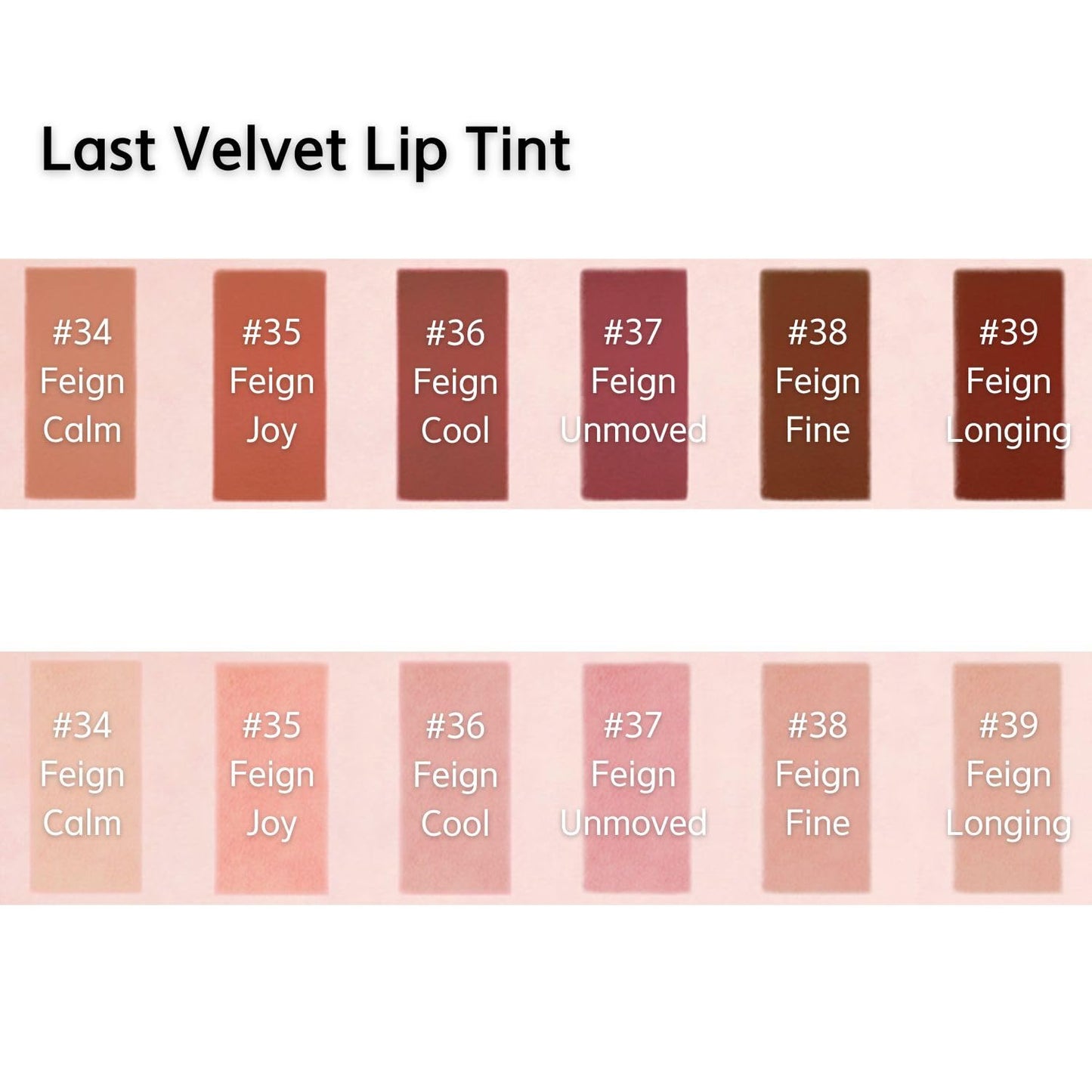 BBIA Last Velvet Lip Tint - Soft & Creamy Matte Finish Lip Stain, Blur Effect with Velvety Texture, Long-Lasting, High Pigment, Lightweight, Non-Drying, Korean Lip Makeup (34 FEIGN CALM)