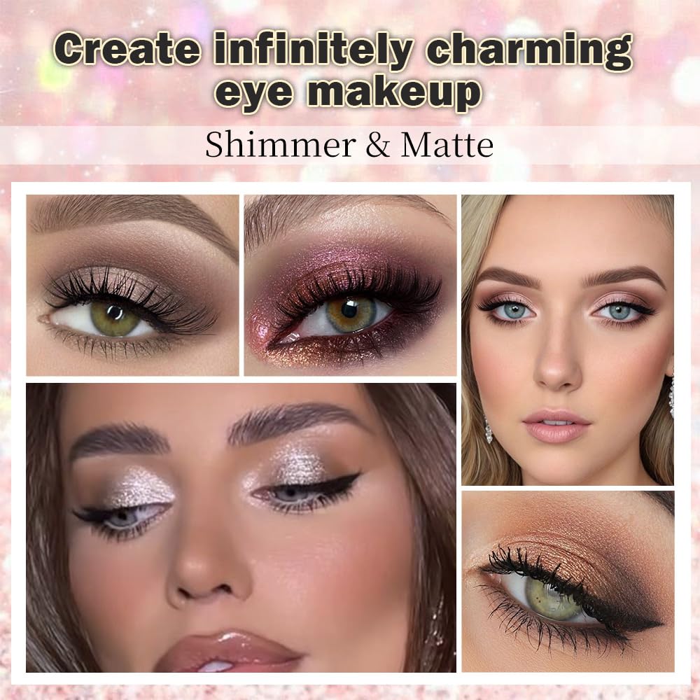 SUAKE Neutral Smokey Eye Shadow Palette,Nude Silver Gray Cream Eyeshadow Palette,Make Up Pallets for Women, Highly Pigmented Long Lasting Naturing-Looking,Blendable,Vegan