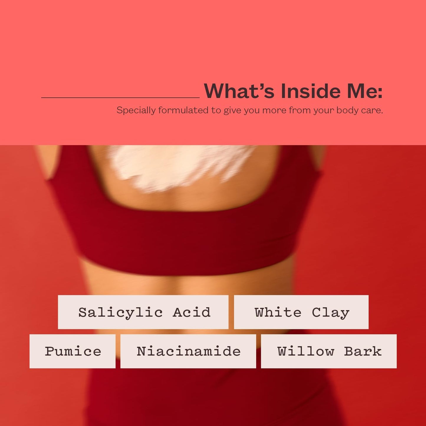 Frank Body Clearing Body Scrub | With Salicylic Acid, White Clay & Niacinamide to Purify Pores, Fight Breakouts & Oily Skin | Mandarin & Cedarwood Scent | Vegan & Cruelty Free | 200g