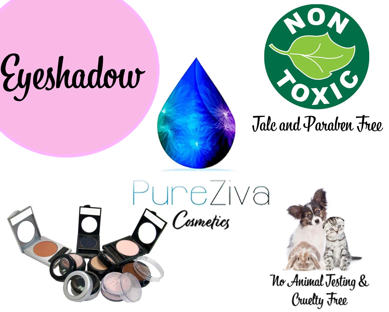 Mulberry Satin Frost Light Purple Lavender Taupe Burnt Burgundy Shimmer Pressed Powder Single Vegan Eyeshadow; Talc, Paraben & Cruelty Free