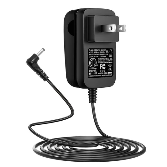 Makartt Original Power Charger Adapter for Malory Nail Drill, 12V 2A AC Battery Supply Cord for 30000RPM Rechargeable Electric File Manicure Tech Art Salon Home DIY Use