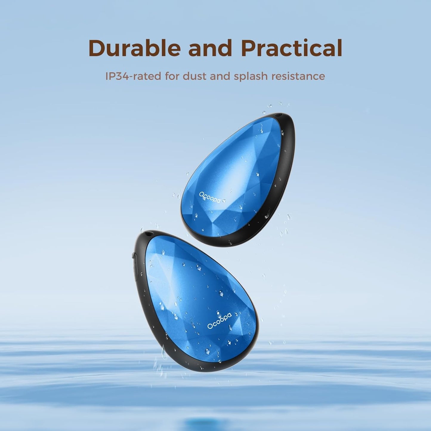 OCOOPA Women Rechargeable Hand Warmers 2 Pack, Portable, Stylish, Diamond-Shape Magnetic Electric Handwarmer, Reusable Pocket Heater, 2025 Tech Gifts for Christmas, Raynaud, Hiking, Camping, UT4 Rare