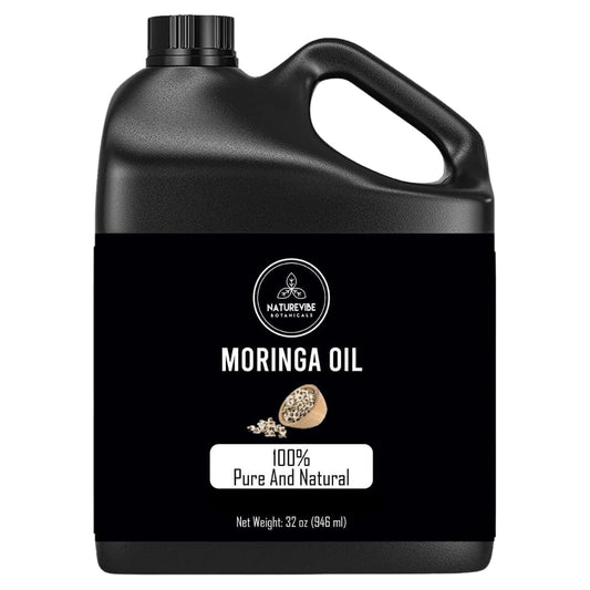 Naturevibe Botanicals Moringa Oil 32 Ounces | 100% Pure and Natural | Great for Skin Care and Hair Care