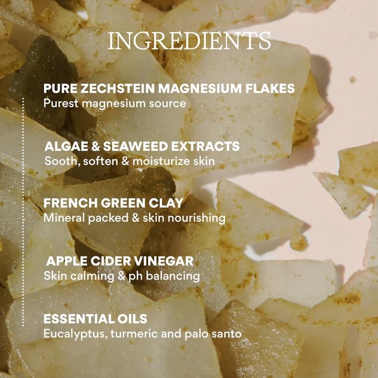 HigherDOSE Serotonin SOAK - Potent Magnesium Flakes with Stress Relief Essential Oils & Apple Cider Vinegar - Relaxing Bath Salts to Maintain Serotonin Levels and Muscle & Nerve Relief (32 Ounce)