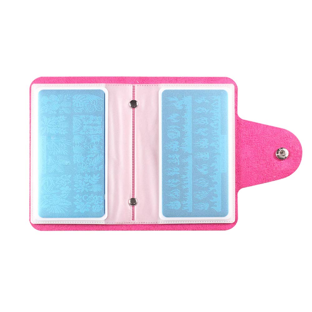 Stamping Plates Mix Designs Retangle Stamp Stamping Image Fashion Design Plate Print Nail Art Template (Stamping Tool case)