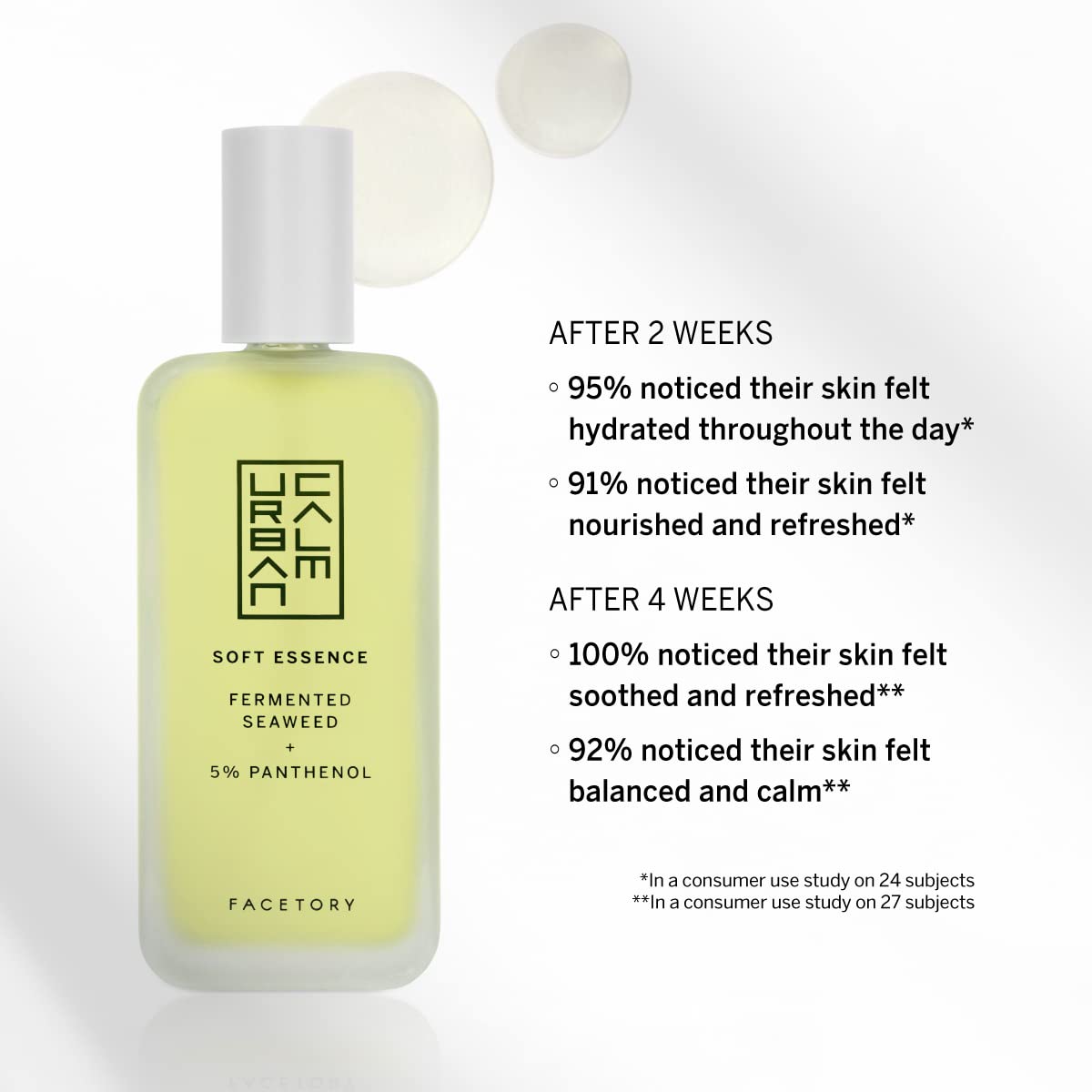 Urban Calm Collection - Fermented Skincare Bundle - for All Skin Types - Anti-Aging Skincare Set for Hydrating, Firming, Exfoliating, Soothing - With Cleanser, Essence, Serum, and Cream