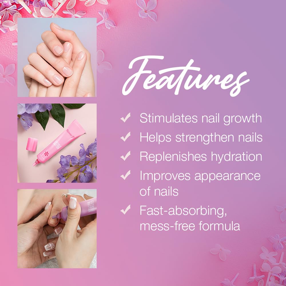 Flowery Cuticle Butter, Nourishing Nail Care Wonder, 14ml