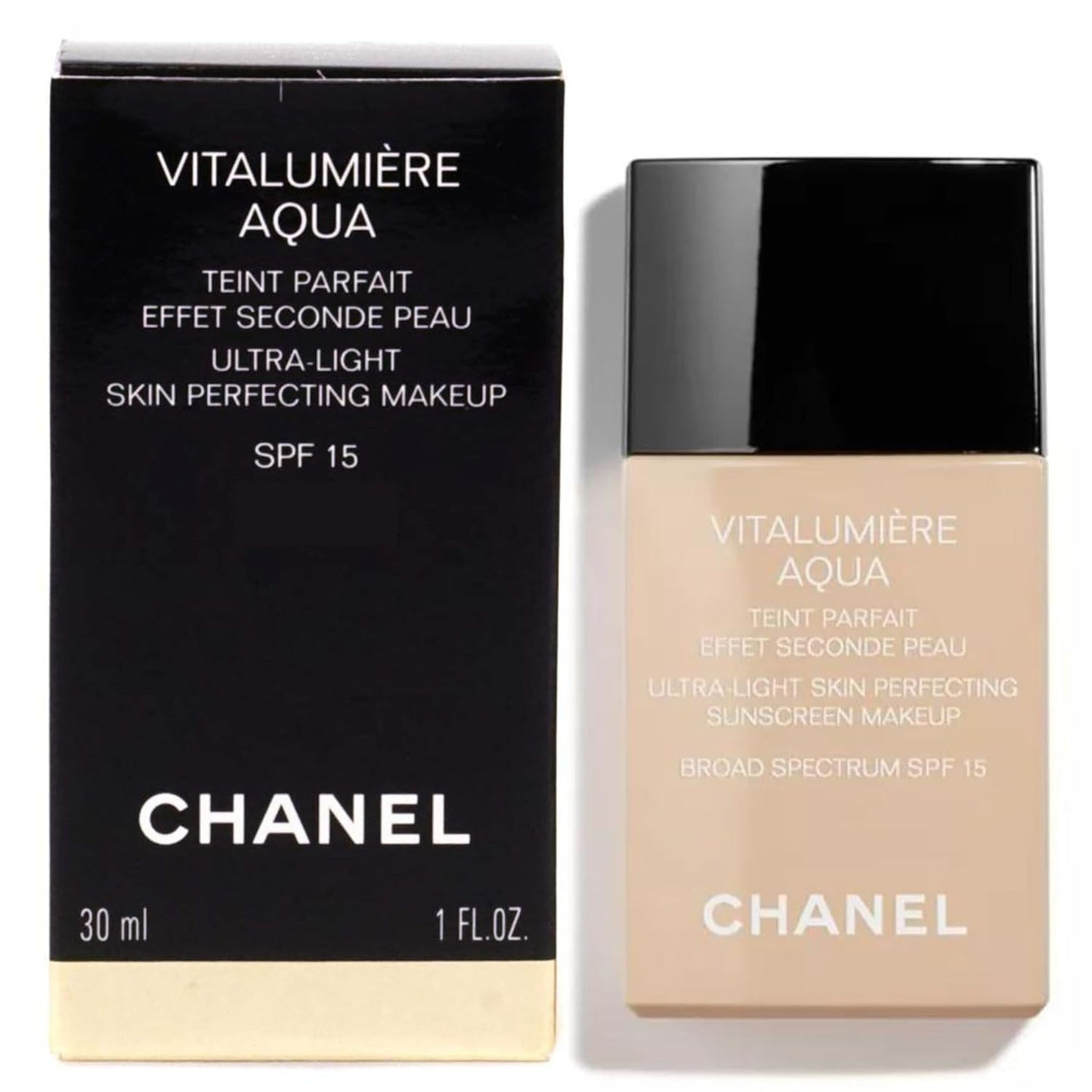 Chanel Vitalumiere Aqua Ultra Light Skin Perfecting Makeup SPF 15-30 ml, No.40 Beige
