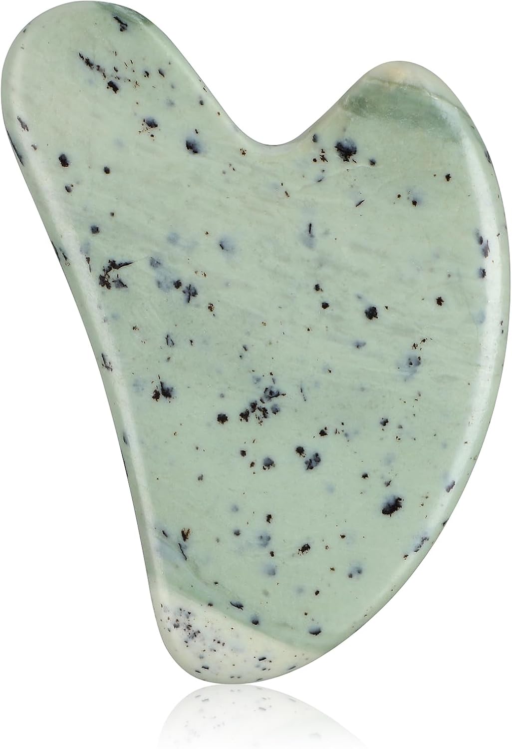 Gua Sha Facial Tools Guasha Tool Gua Sha Jade Stone for Face Skincare Facial Body Acupuncture Relieve Muscle Tensions Reduce Puffiness Festive Gifts (Yellow-Green)