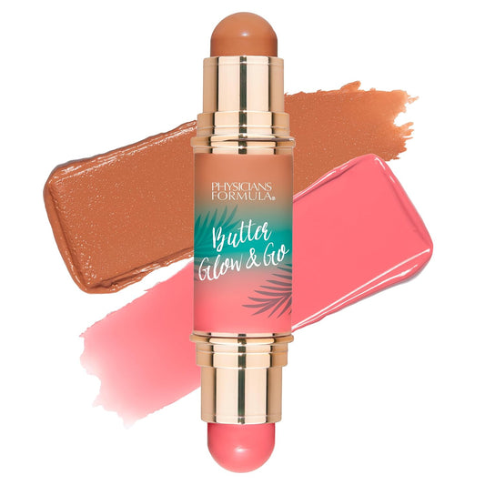 Physicians Formula Butter Glow & Go Multiuse Stick, Ultra-Creamy Radiant Finish Formula with Murumuru Butter, Vegan & Cruelty-Free- Sunkissed Rose