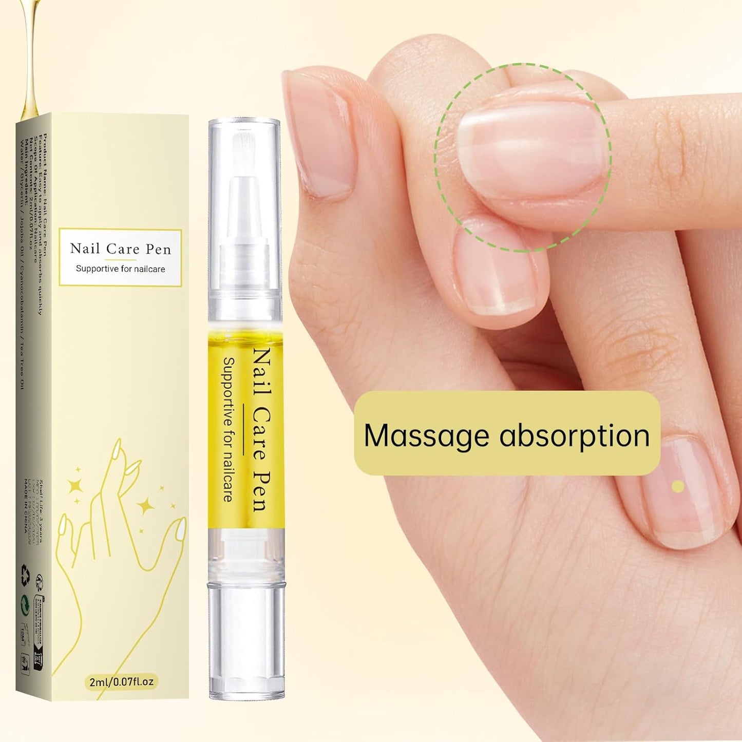 Nail Growth Oil, Rejuvenation Nail Oil Pen, Natural Rejuvenation, Instant Nail Strength, Cuticle Oil for Nails, Nail Strengthener for Moisturize Strengthen Brighten Nails Care (1)