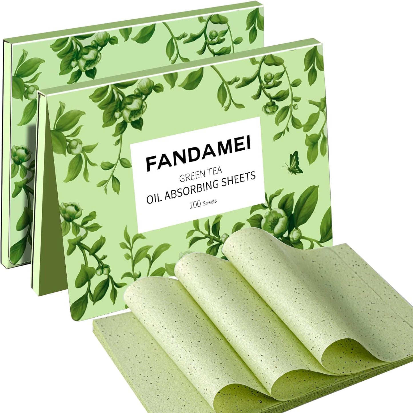FANDAMEI Oil Blotting Sheets For Face, Oil Blotting Papers For Face, Blotting Paper for Oily Skin, Oil Control Film, Oil Absorbing Sheets For Face, Oil Absorbing Tissues, 200 Counts