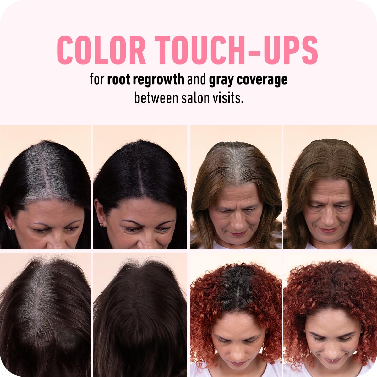 BOLDIFY Hairline Powder - Root Touch Up Hair Color for Gray Coverage - Bald Spot Concealing Hair Powder for Women & Men - 48-Hour Stain-Proof - Dark Gray