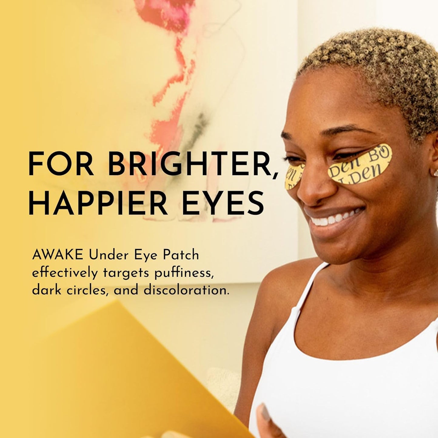 BOLDEN Awake Under Eye Patch |Eye Mask For Dark Circles, Puffiness & Discoloration | Brightening Eye Pads With Niacinamide, Alpha Arbutin, Tranexamic Acid & Vitamin C |10 Pairs