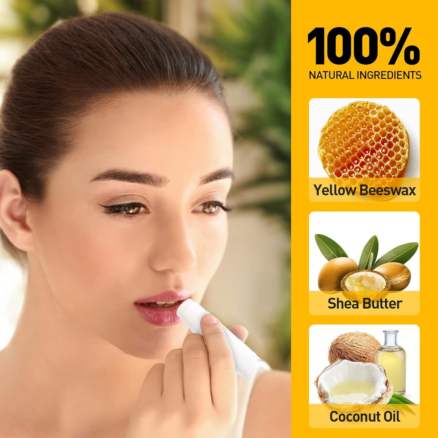 DMSKY 50 Pack Lip Balm Unlabeled, Natural Lip Balms Bulk Blank Tube, Lip Balm for Party Favors and Gift Basket Filling, Wedding or Baby Shower-5 Flavors