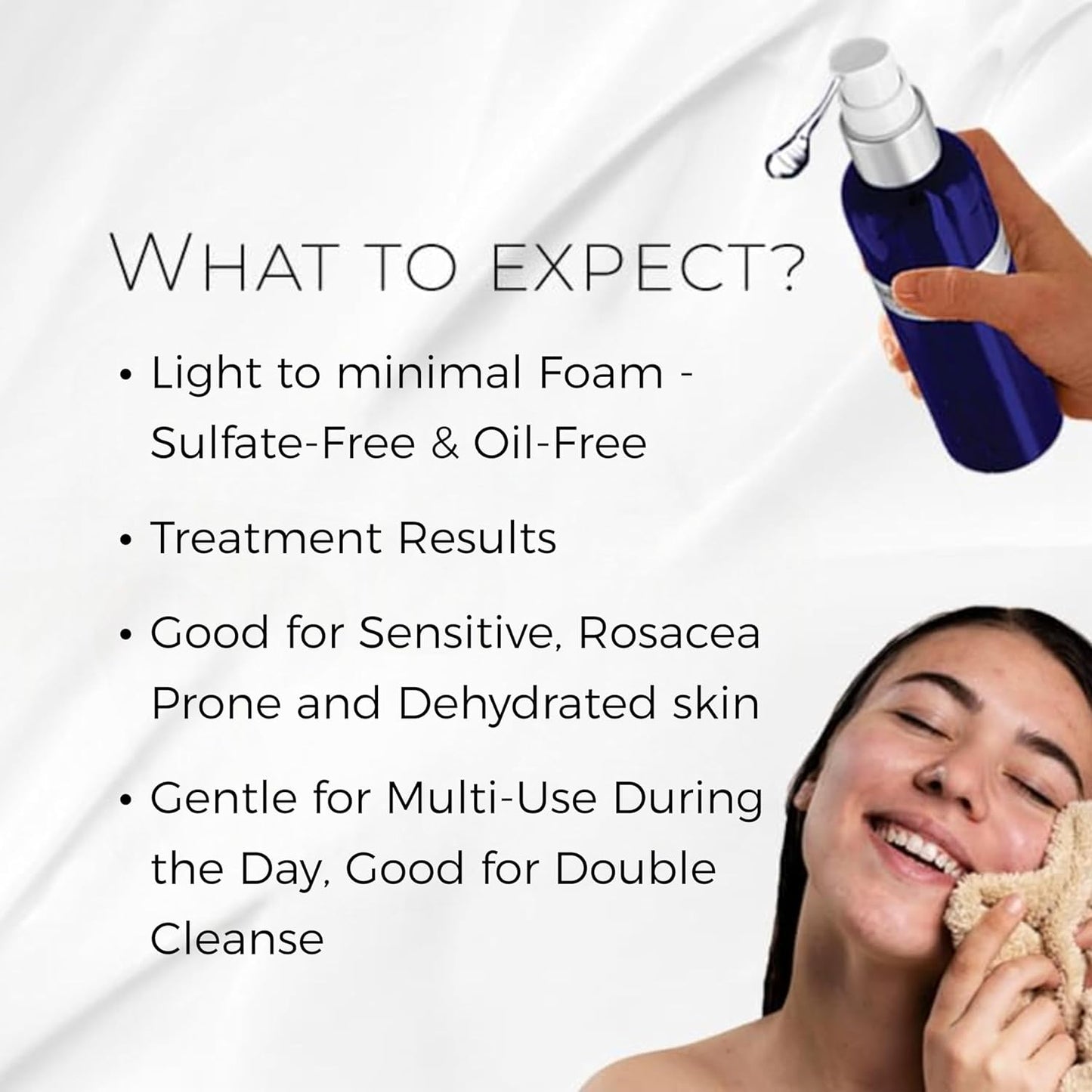 Bioactive Cleanser Normal to Dry Skin - Non-Foaming Facial Cleanser Provides a Gentle Deep Clean Face Wash and Ultra-Hydrating and Moisturizing Treatment (4.5 fl oz)