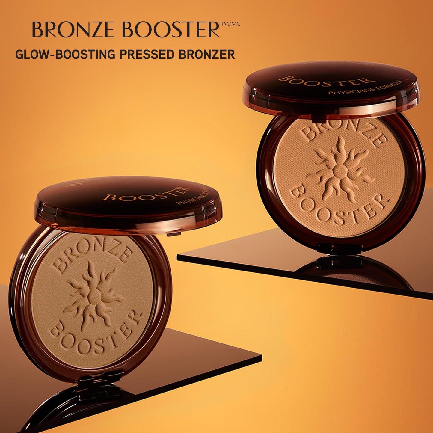 Physicians Formula Bronze Booster Pressed Contour Bronzer - Glow Activator Vitamin Infused Technology with a Natural Finish, Buildable Coverage, Cruelty-Free & Hypoallergenic - Medium-to-Dark