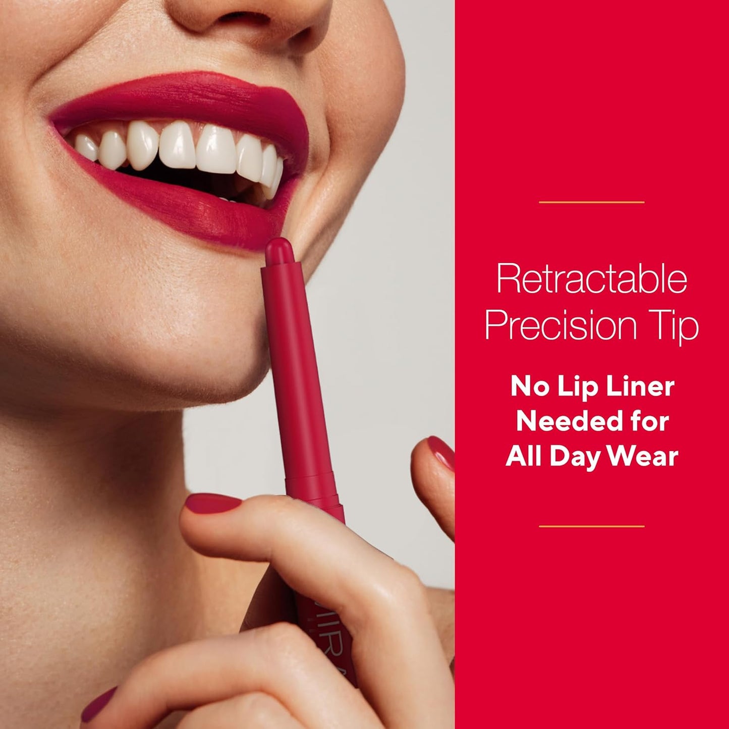 Mirabella - Velvet Matte Lip Crayon, Retractable Highly-Pigmented 2-in-1 Makeup, Long-Lasting Hydrating Lipstick Crayon + Lip Liner, Moisturizing Cream-to-Matte Lipcare Formula, Mystic Mauve