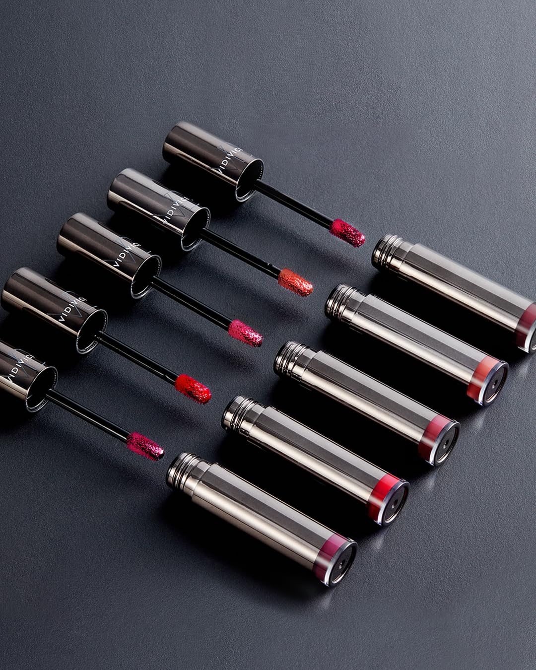 VIDIVICI Millennial Tint Glit - Transfer Proof Moisture Korean Lip Tint with Long-Lasting Color, Lightweight Water Jelly Texture, Hydrating & Smudge-Free Lip Stain, 0.13oz (02 RED TO GO)